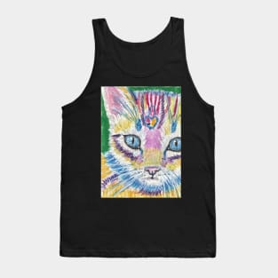 Colorful kitten cat Tank Top